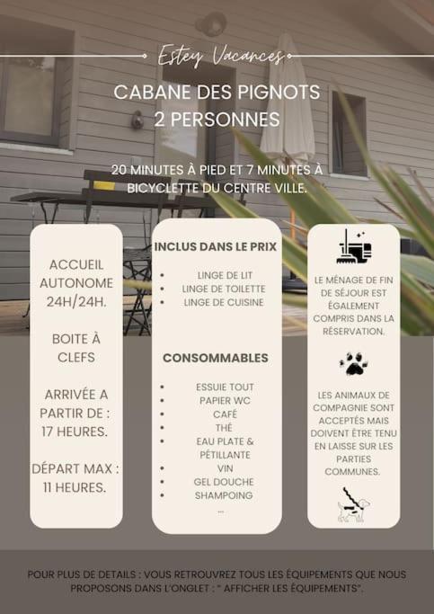 Les Cabanes De L'Airial Pignots Andernos-les-Bains Exterior foto